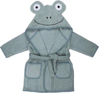 Slika Ogrtač za kupanje žaba 98/104 green - BUBABA BY FREEON