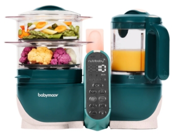 Prikažite detalje za Babymoov Nutribaby+ Kuhalo/Mikser - Opal Green Slika Babymoov Nutribaby+ Kuhalo/Mikser - Opal Green