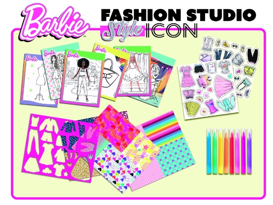 Slika Kreativna bojanka u mapi Style Icon - Fashion Studio BARBIE LISCIANI