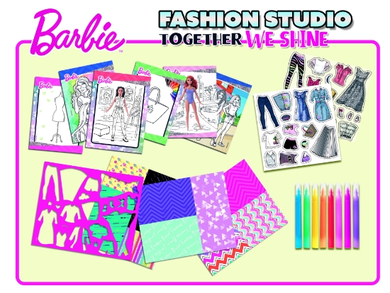 Slika Kreativna bojanka u mapi Together we shine - Fashion Studio BARBIE LISCIANI