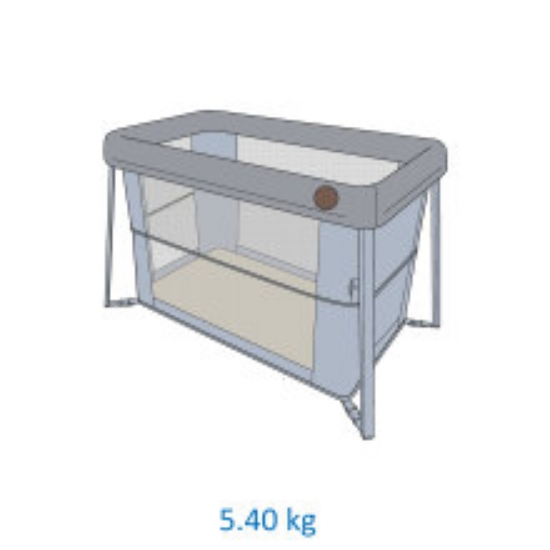 Slika Maxi-Cosi Iris putni krevetić, Essential Graphite  