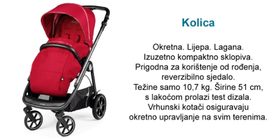 Slika Dječja kolica 3u1 Veloce SLK (City Grey) - Peg Perego