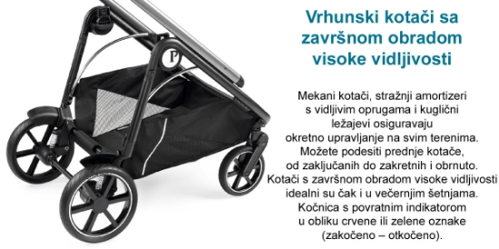 Slika Dječja kolica 3u1 Veloce SLK (City Grey) - Peg Perego