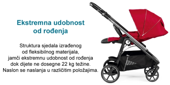 Slika Dječja kolica 3u1 Veloce SLK (City Grey) - Peg Perego