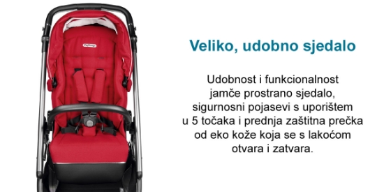 Slika Dječja kolica 3u1 Veloce SLK (City Grey) - Peg Perego