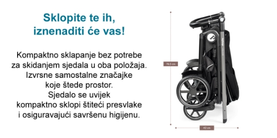 Slika Dječja kolica 3u1 Veloce SLK (Graphic Gold) - Peg Perego