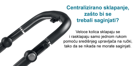 Slika Dječja kolica 3u1 Veloce Lounge (City Grey) - Peg Perego