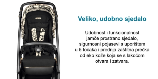 Slika Dječja kolica 3u1 Veloce Lounge (City Grey) - Peg Perego