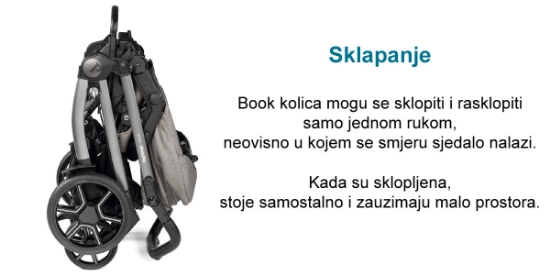 Slika Dječja kolica 3u1 Book SLK (Graphic Gold) - Peg Perego