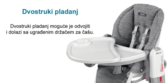 Slika Hranilica  Tatamia Follow me Wonder (Grey) - Peg Perego