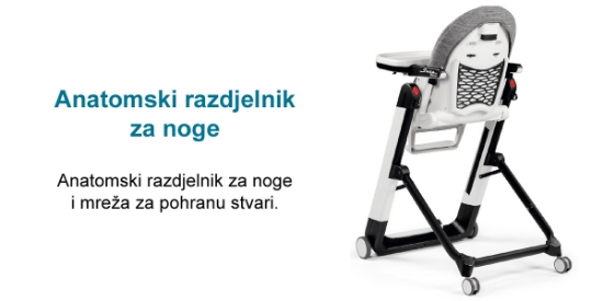 Slika Hranilica  Siesta Follow me Wonder (Grey) - Peg Perego