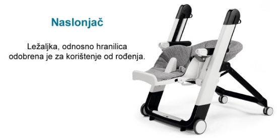 Slika Hranilica  Siesta Follow me Wonder (Grey) - Peg Perego