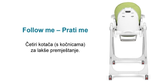 Slika Hranilica Prima Papa Follow me Wonder (Orange) - Peg Perego