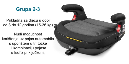 Slika Booster autosjedalica s Isofix priključkom (Licorice)Viaggio 2-3 Shuttle -  Peg Perego