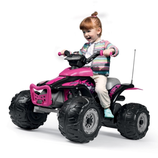 Slika Dječji Quad 330W 12V rozi Corral T-Rex - Peg Perego