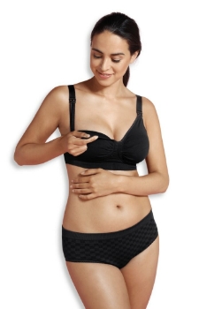 Slika Grudnjak za trudnice i dojilje GelWire bez žica sivi, XL Carriwell