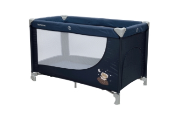 Slika Bertonne Sleeping Bear sklopivi krevetić, plavi 