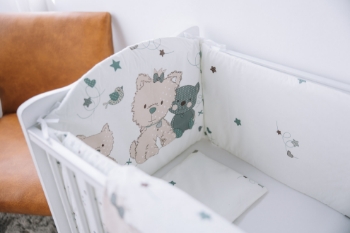 Slika Posteljina 6-djelna Romantični medo, plava BUBABA BY FREEON