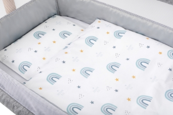 Slika Posteljina za kolijevku ili košaru Dugice multicolor BUBABA BY FREEON