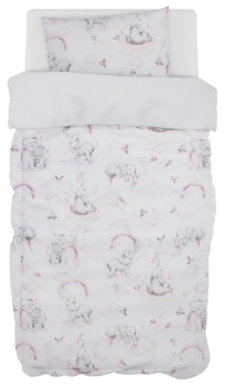 Slika Komplet pokrivač i jastuk slonica na dugici BUBABA BY FREEON