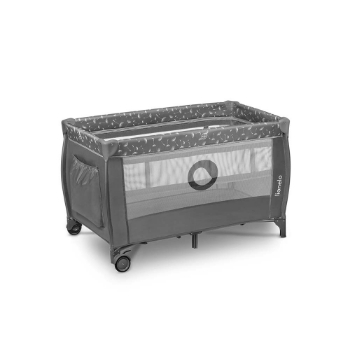 Slika Lionelo Stefi Plus putni krevetić 2 u 1, sivi 