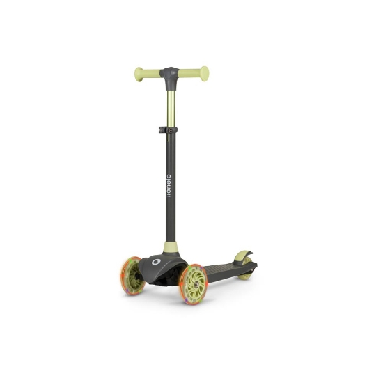 Slika Lionelo Jessy Grey Green LED romobil za djecu