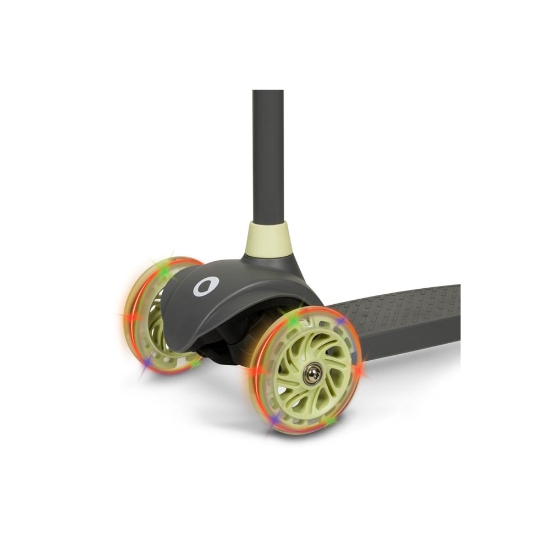 Slika Lionelo Jessy Grey Green LED romobil za djecu