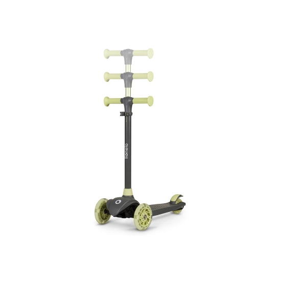 Slika Lionelo Jessy Grey Green LED romobil za djecu