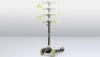 Slika Lionelo Jessy Grey Green LED romobil za djecu