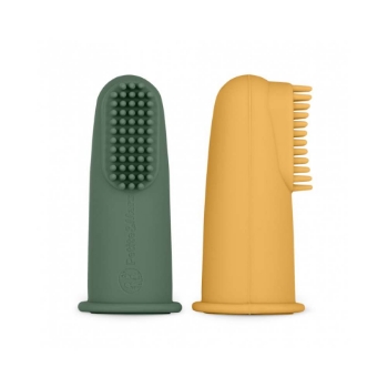Slika Silikonska četkica za desni na prst 2 kom 0 m+ Ochre&Green PETITE&MARS