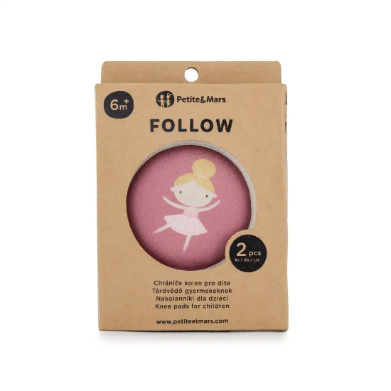 Slika PETITE & MARS Follow Zaštita za koljena za puzanje 6 m+, Dusty Rose 