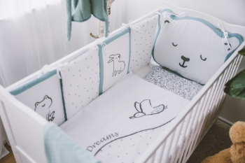 Slika Posteljina za dječji krevet 10-djelna, mint BUBABA BY FREEON