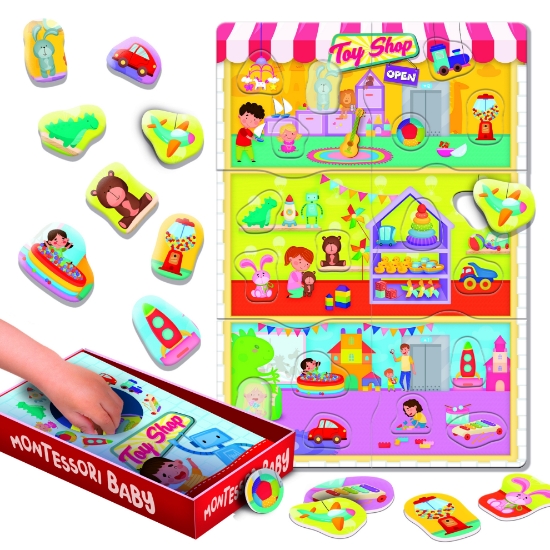 Slika Montessori Baby puzzle i umetaljka trgovina igračaka LISCIANI