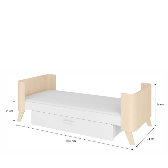 Slika Krevet s ladicom Hoppa 140x70 cm Bellamy 