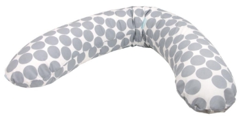 Slika Jastuk za trudnicu i dojilju Kružići sivi BUBABA BY FREEON 