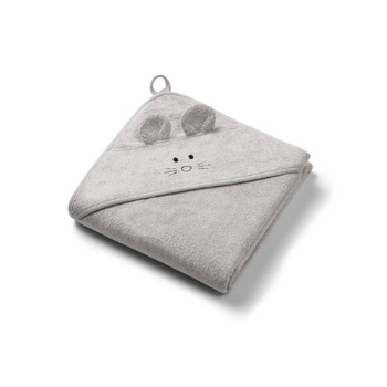 Prikažite detalje za Ručnik bambus with ears siva 100x100 cm - BabyOno Slika Ručnik bambus with ears siva 100x100 cm - BabyOno