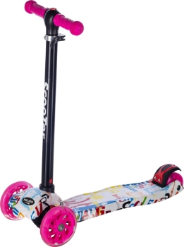 Slika  FREE 2 MOVE Zik Zak romobil, rozo-crni 67303 