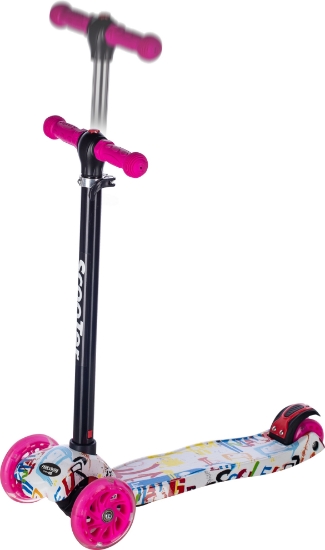 Slika  FREE 2 MOVE Zik Zak romobil, rozo-crni 67303 