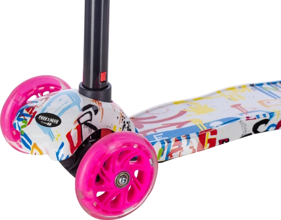 Slika  FREE 2 MOVE Zik Zak romobil, rozo-crni 67303 