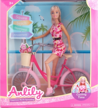 Slika Lutka sa biciklom - MASEN TOYS