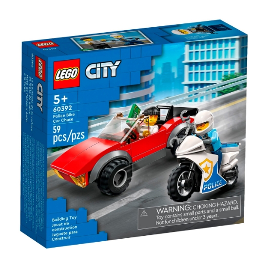 Slika LEGO® CITY 60392 Potjera automobila s policijskim motociklom