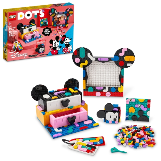 Slika LEGO® DOTS 41964 Kutija za povratak u školu Mickey i Minnie Mouse