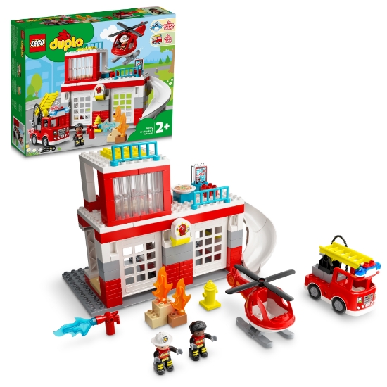 Slika LEGO® DUPLO® 10970 Vatrogasna postaja i helikopter