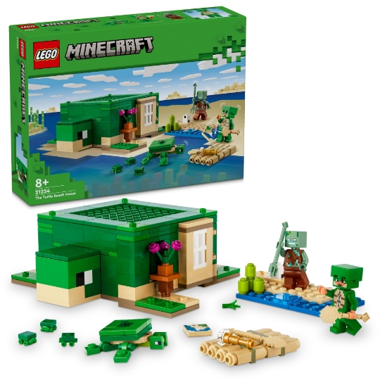 Slika LEGO® MINECRAFT® 21254 Kornjačina kuća na plaži