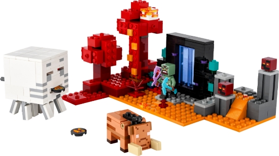 Slika LEGO® MINECRAFT® 21255 Zasjeda kod portala u Podzemlje