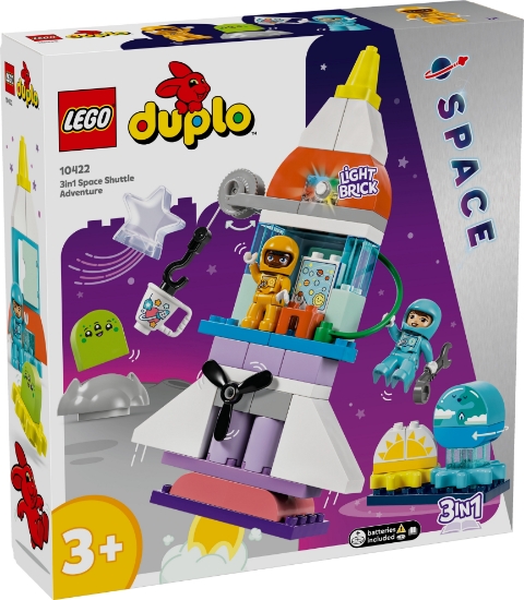 Slika LEGO® DUPLO® 10422 3-u-1 pustolovina u svemirskoj letjelici