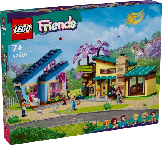 Slika LEGO® FRIENDS 42620 Obiteljske kuće Ollyja i Paisley