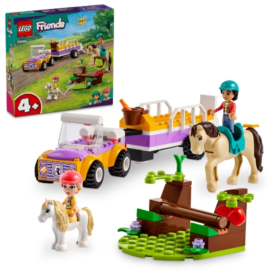 Slika LEGO® FRIENDS 42634 Prikolica za konja i ponija