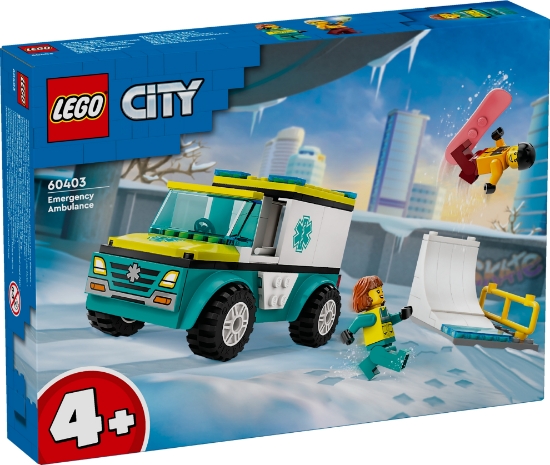 Slika LEGO® CITY 60403 Hitna pomoć i snowboarder