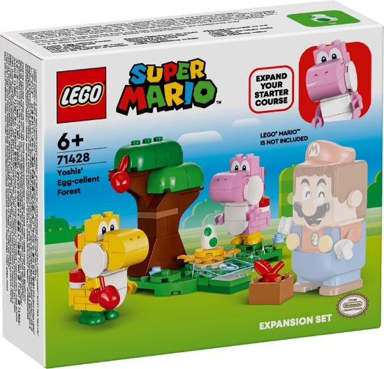 Slika LEGO® SUPER MARIO™ 71428 Yoshijeva sjajna šuma – proširena staza